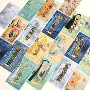 Retro Floral Metal Bookmark – Hollow Bronzing Design with Tassel
