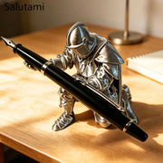 Medieval Knight Pen Holder – 3D Printed Warrior Statue Desk Organizer