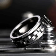 EDC Fidget Sliders Fashion Accessory Ratchet Ring Stress Relief for Adults Metal ADHD Casual Fidget Rings Haptic Coin