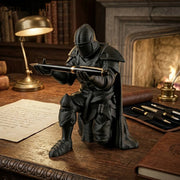 Medieval Knight Pen Holder – 3D Printed Warrior Statue Desk Organizer