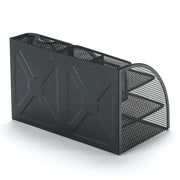 Large Capacity Metal Pen Holder – Desktop Stationery Storage Bucket