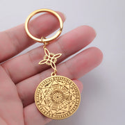 Seven Archangels Pendant Keychain – Stainless Steel Witch Knot Amulet