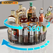 Rotating Spice Rack – Multi-Purpose Countertop Organizer for Kitchen & Bathroom