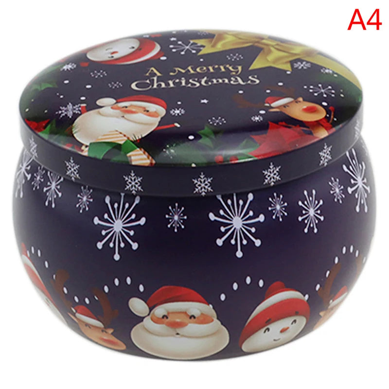 Christmas Scented Soy Wax Candle in Tin – Portable Travel Gift Box
