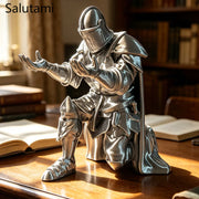 Medieval Knight Pen Holder – 3D Printed Warrior Statue Desk Organizer