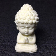Q Version Lotus Tathagata Buddha Carved Buddha Statue Cute Character Model Home Desktop Decoration Accessories Gift Statue