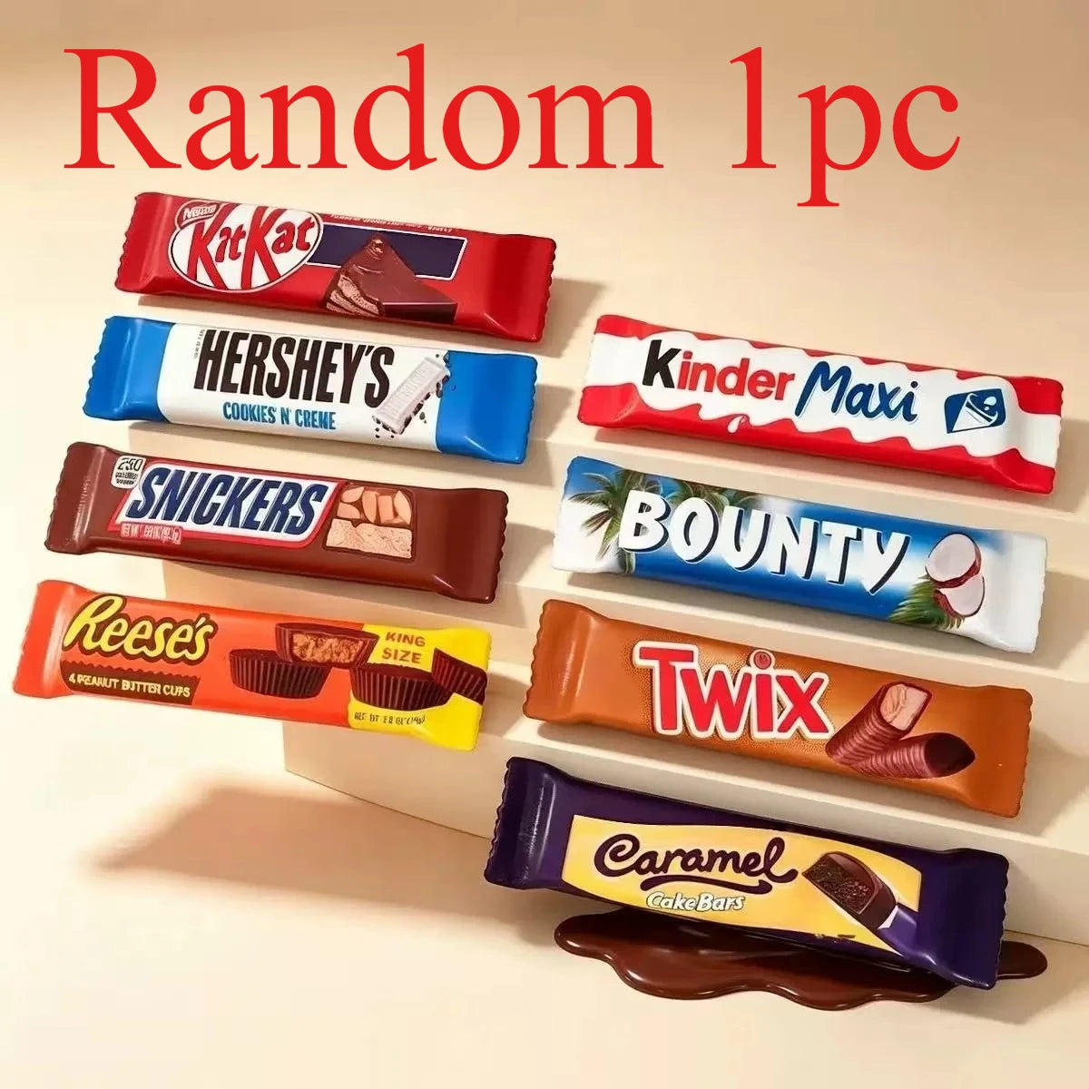 Hot Simulated Chocolate Candy Bar Squishy Toy, Realistic Food Play Slow Rising Creative Stress Relief Squeeze Fidget Toy